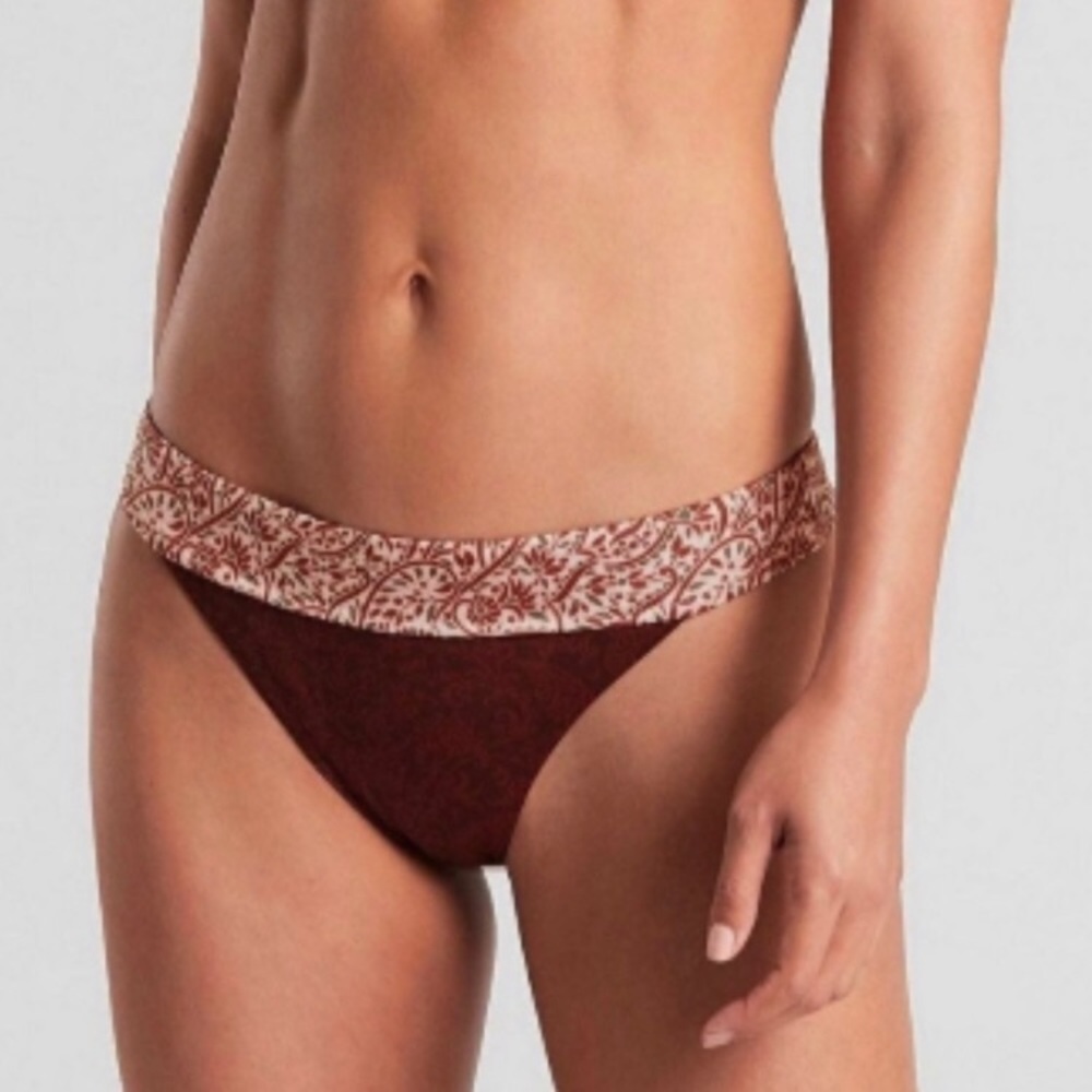 Athleta Bikini Bottom NWT Medium Aqualuxe Batik